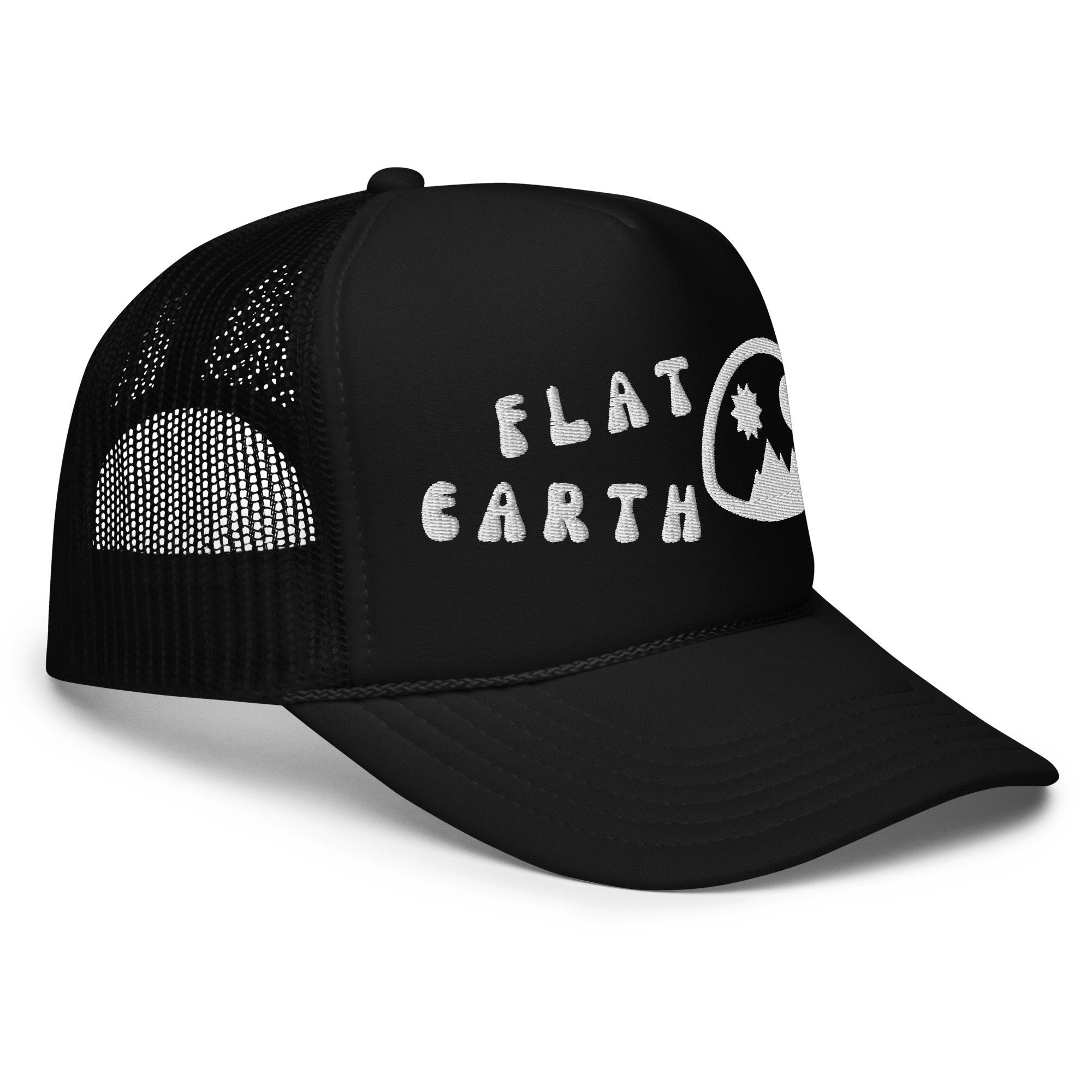 "Make Earth Flat Again" Embroidered Dad Cap - Funny Conspiracy Theorist Novelty Hat - View #5