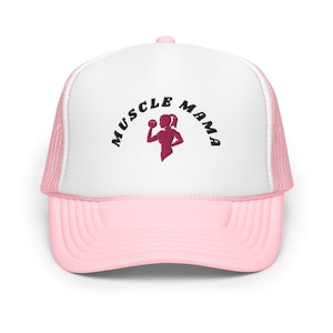 Female CrossFit Hat | Gym | Embroidered Graphic | Foam Front | Trucker Style Hat