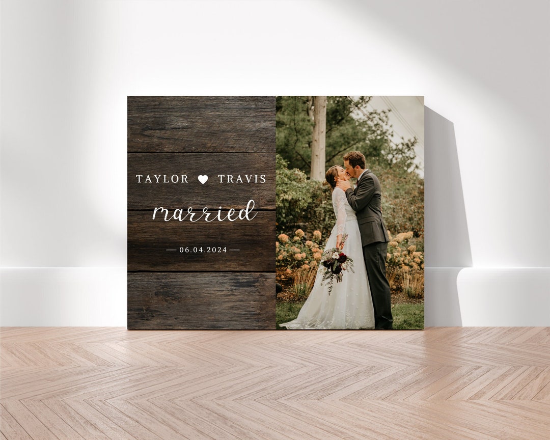 Personalized Wedding Gift Wedding Gift for Couples Custom Canvas