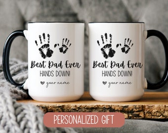 Best Dad Ever Mug, Personalized Fathers Day Gift
