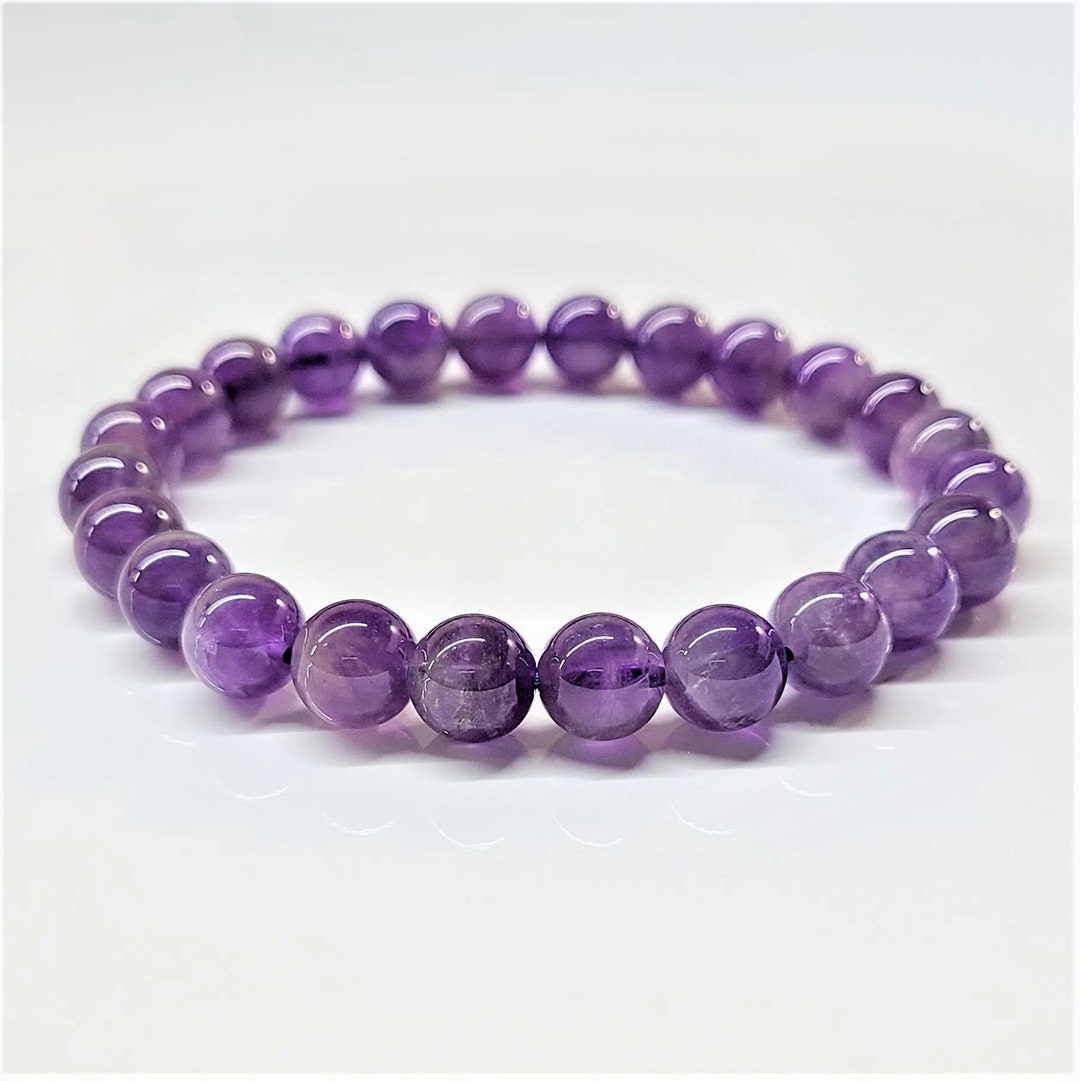 Mixed Metal and Amethyst Stone Bracelet
