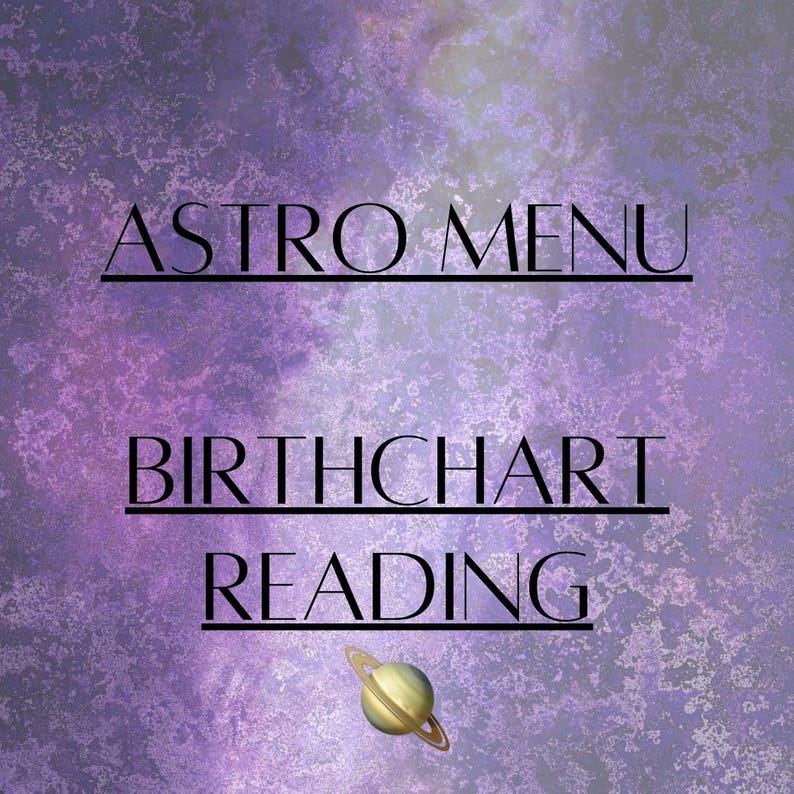 your very own birthday chart included