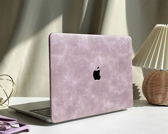 Vintage Purple Custom Leather MacBook Case for New MacBook Pro 13 16 15 Pro 14 A2442 Air 13 12 inch 2022 M2 Air 13 A2681 M2 Pro 13