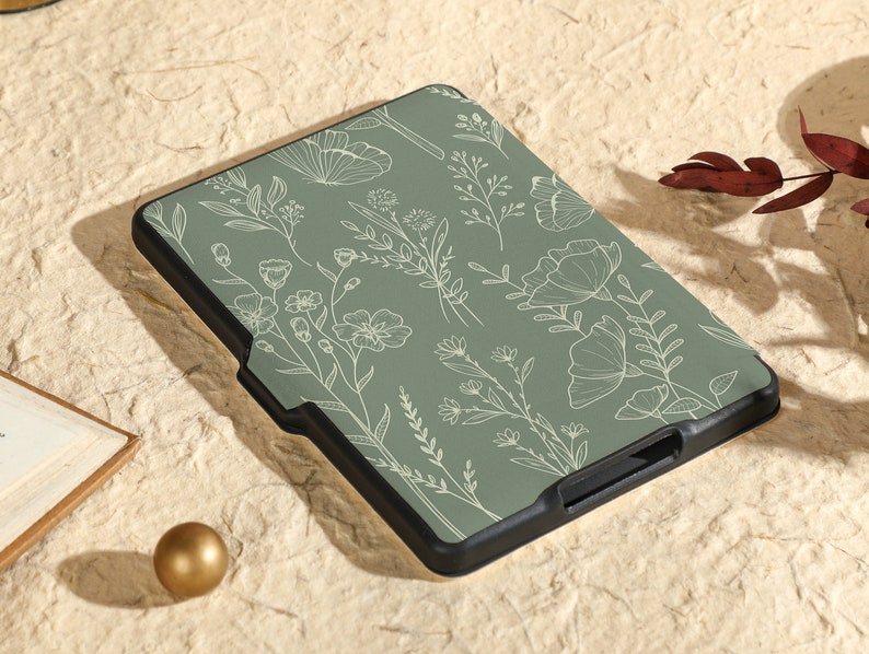Botanical Theory Kindle Case, Personalization Kindle Case, All new kindle 6 2022 Case, Kindle Paperwhite Case10 Gen, 11th Gen Case image 6