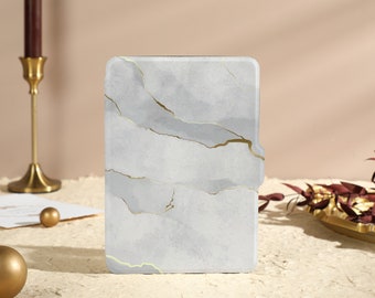 Grey Marble Kindle Case, Personalization Kindle Case,  All new kindle 6" 2022 Case, Kindle Paperwhite Case10 Gen, 11th Gen Case