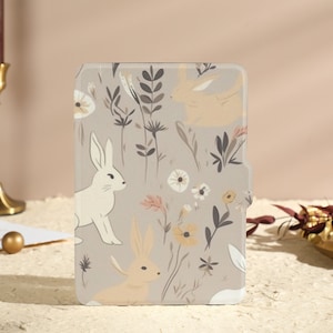 Rabbit & Reindeer Kindle Case, Personalization Kindle Case,  All new kindle 6" 2022 Case, Kindle Paperwhite Case10 Gen, 11th Gen Case