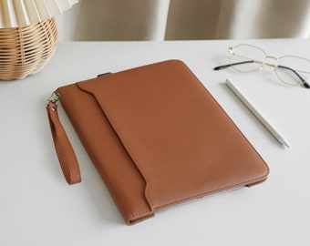 Étui pour iPad en cuir marron vintage pour Air 4 5, housse pour iPad pour iPad 10,2" 10,9" 11" 12,9", étui pour iPad 2022 2021 2020, cadeau pour elle