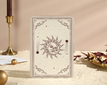 Sonne Mond Tarot Kindle Hülle, Personalisierung Kindle Hülle, Alle neuen Kindle 6 "2022 Hülle, Kindle Paperwhite Hülle10 Gen, 11th Gen Hülle