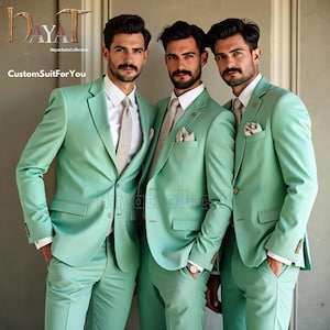 Men&#39;s Mint Green Suit: Custom Tailored Wedding & Formal Wear