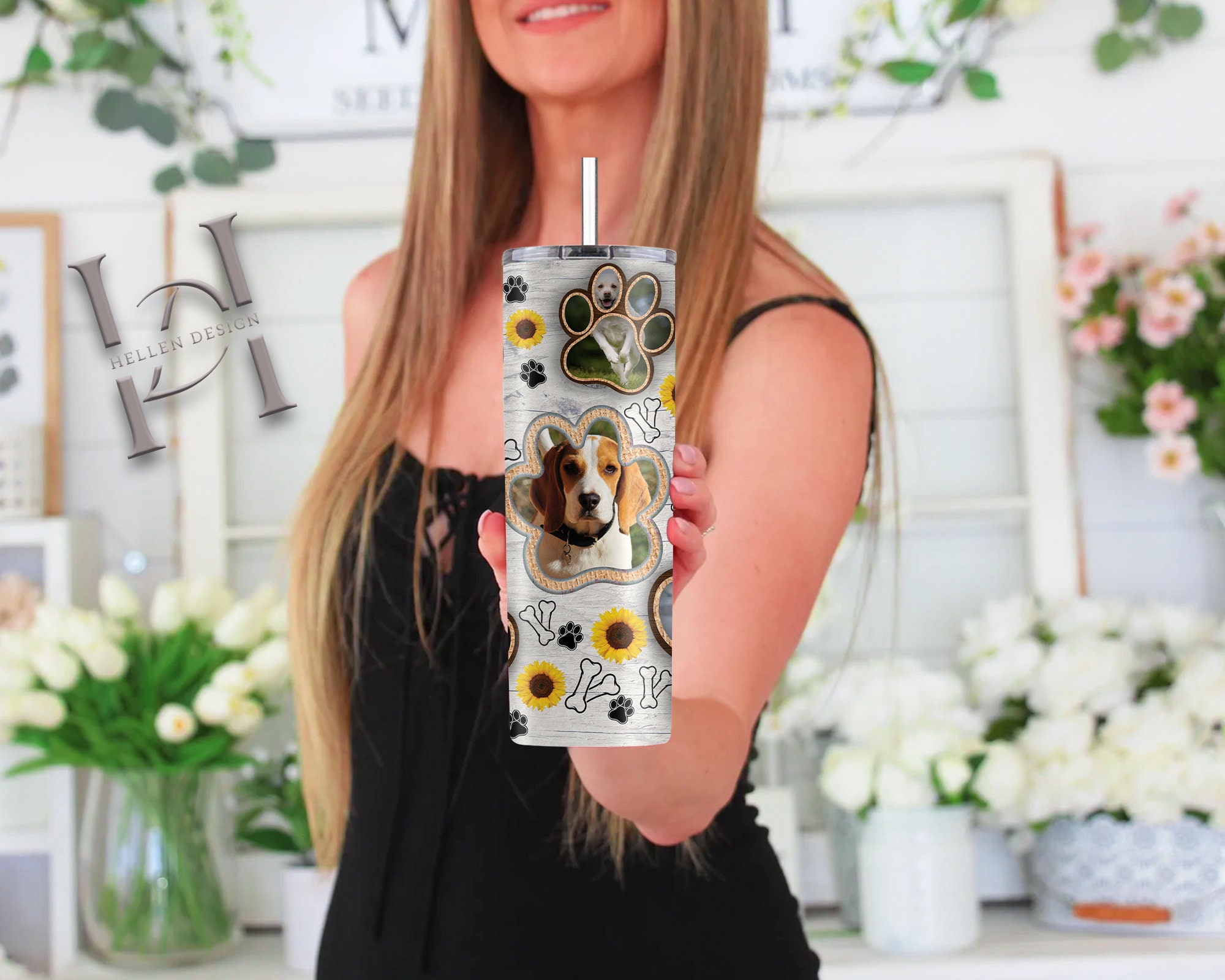 Dog Paw Photo Frame Tumbler Dog Paw Print PNG 20 Oz Tumbler Skinny Dog Paw Photo Frame Tumbler Dog Paw Print PNG 20 Oz Tumbler Skinny