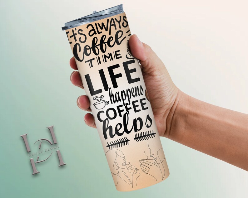 Funny Coffee Tumbler Wrap, Coffee Sarcastic PNG, 20oz Skinny Tumbler