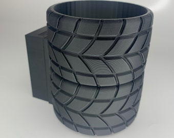 Cup Holder for Sim Rig - Tires Shape Design