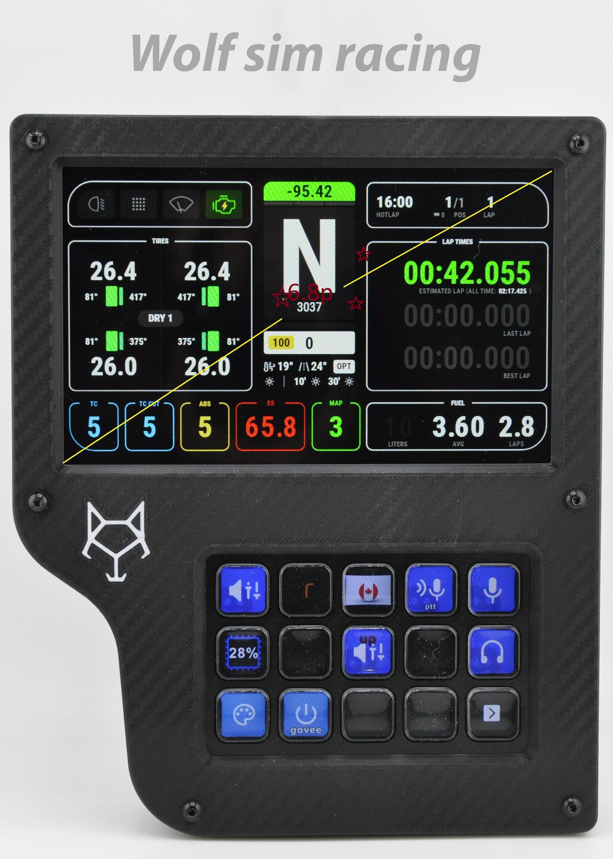 Sim Racing Dashboard 6.8