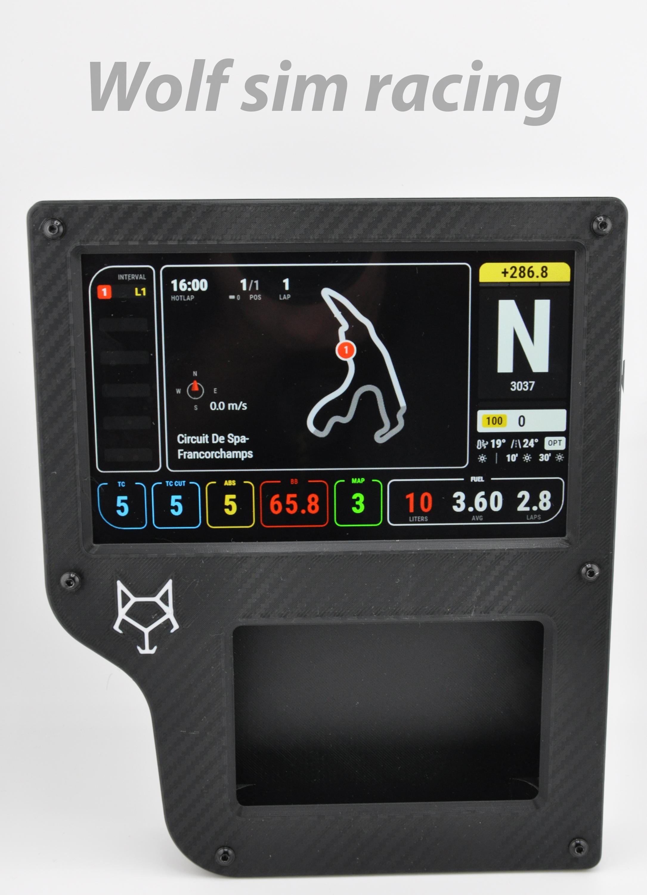 Sim Racing Dashboard With Touch Screen 6.8