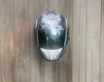 Floating Helmet Stand for Motorcycle and Snowmobile Racer Enthusiasts