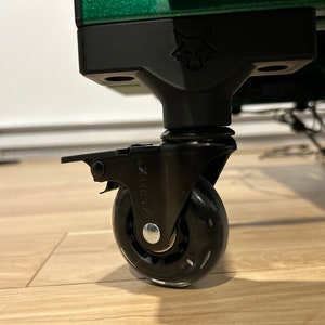 Simracing rig Roller support