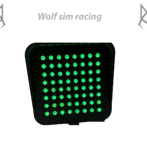 Iflag for sim racing carbon finish simhub race compatible