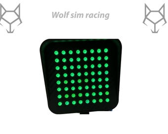 Iflag for sim racing carbon finish simhub race compatible