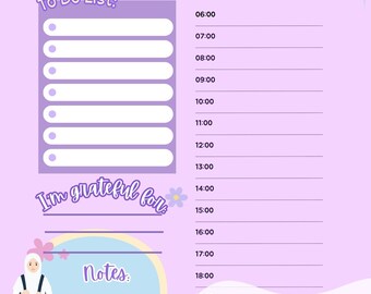 Modèle Goodnotes d'agenda quotidien, non daté, pdf d'agenda numérique, agenda mignon, notoriété, étagère à notes, journal numérique iPad, agenda horaire