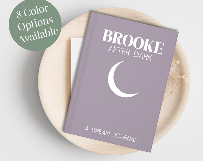 Custom Name Dream Journal Dream Interpretation Notebook Personalized Sleep Log Dream Diary For Him Dream Therapy Night time Refection Book