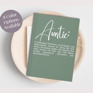 Personalized Aunt Gift New Aunt Gift Aunt Reveal Journal Auntie definition Gift Aunt Keepsake Notebook Family Stories Sister B-day Gift