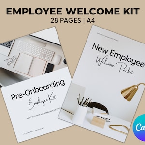 Employee Welcome Package: Editable HR Onboarding Template (Canva)