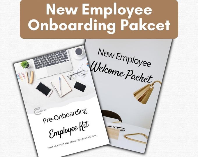 Employee Welcome Package: Editable HR Onboarding Template (canva) - Etsy