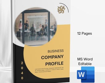 Editable Company Profile - MS Word template - Proposal Document