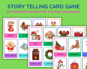 Story Magic Card Game: Christmas Storytelling Flashcards (Digital Download)