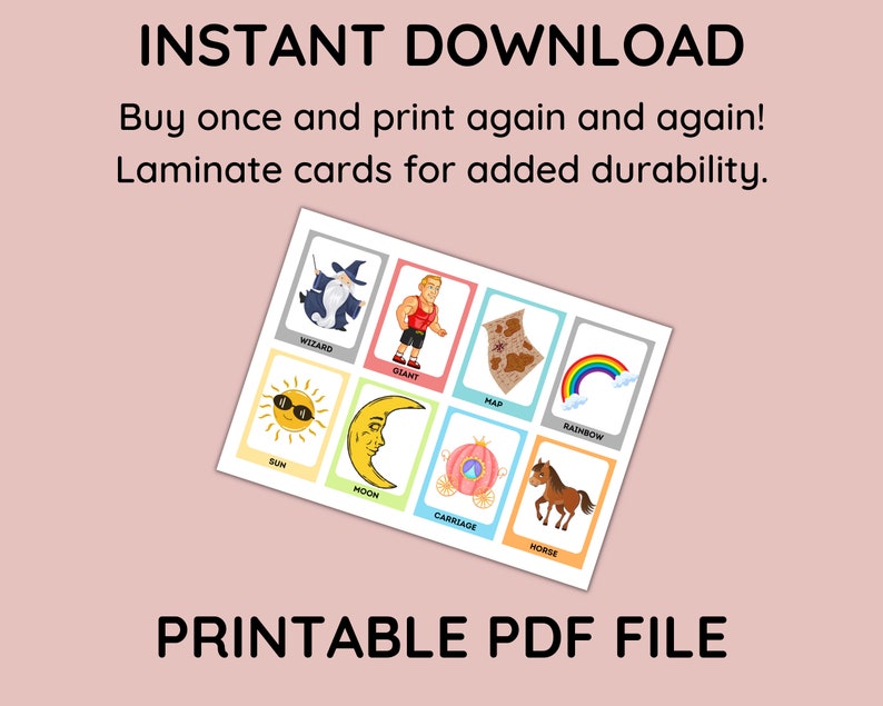 Story Telling Card Game Story Telling Flashcards Homeschool Printable ...