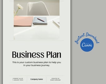 Canva Business Plan Template: Small Business (PDF Download)