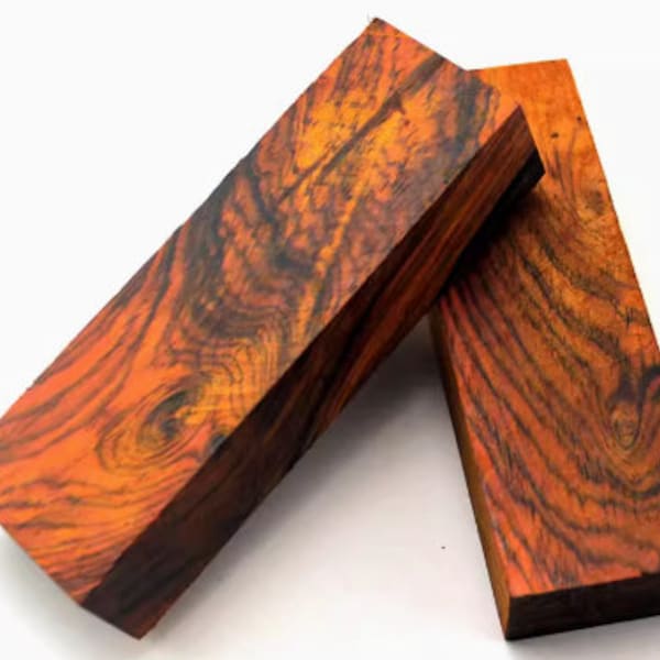 Wood Knife Handle Material-Cocobolo & African Teak