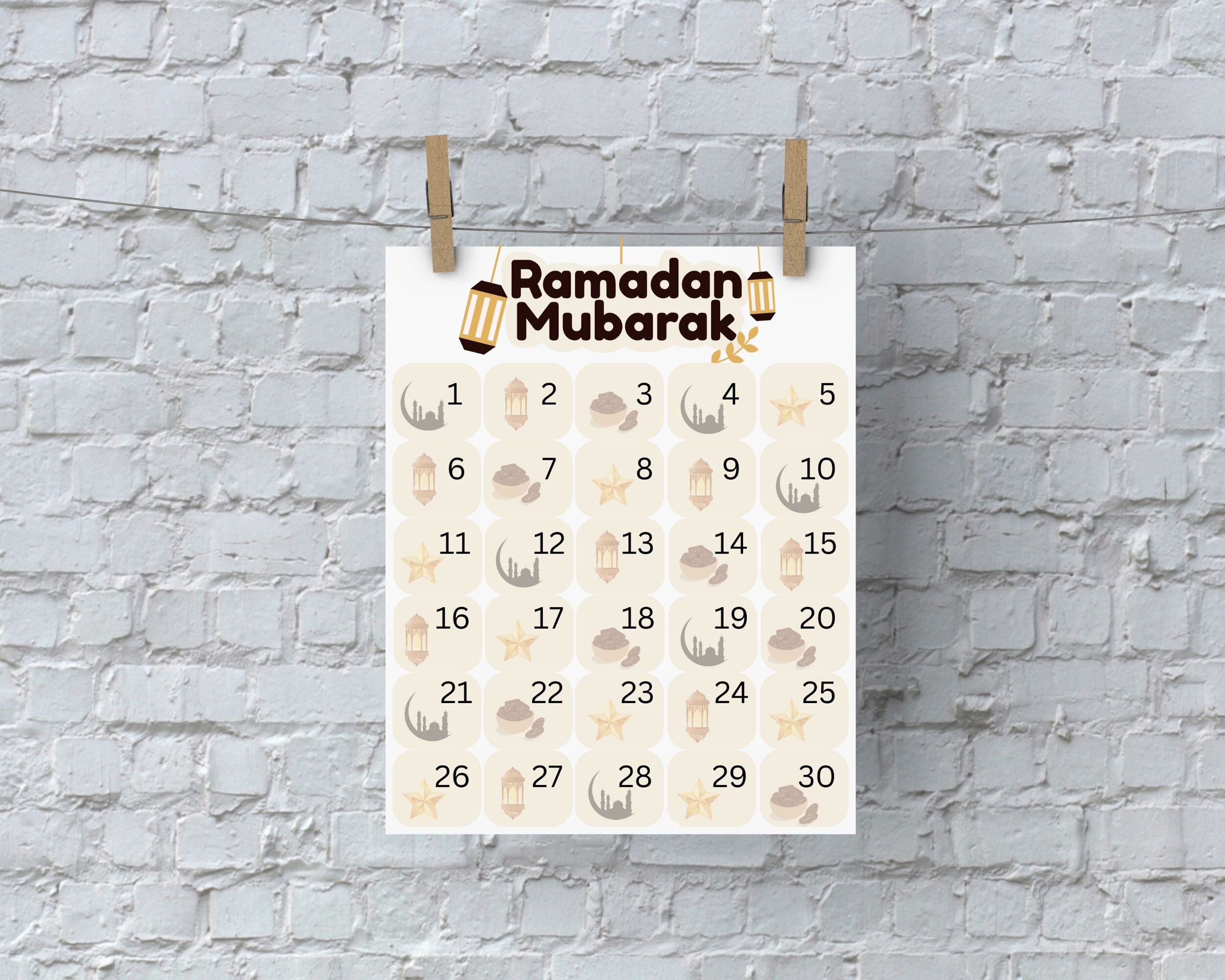 Printable Ramadan Countdown - Etsy