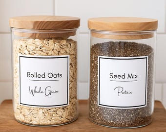 Editable Baking Labels: DIY Kitchen Stickers, Pantry Organization (Digital Download)