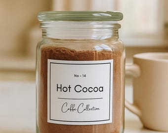 Coffee Bar Labels: Customizable Pantry Label Template (Printable)