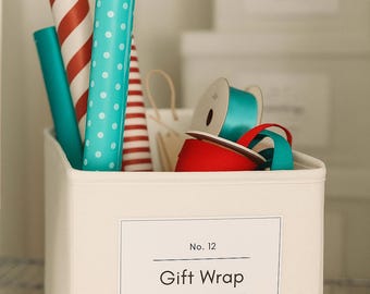 Minimalist Storage Labels: Customizable Organization Label Template (Printable)