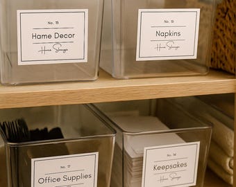 Printable Organization Labels: Editable Label Template Bundle