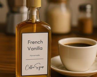 Printable Coffee Syrup Labels: Editable Coffee Bar Template Bundle