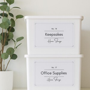 Storage Labels: Custom Organization Label Template (digital Download ...