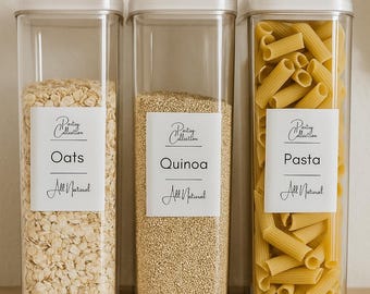 Printable Kitchen Pantry Labels: Editable Template Bundle