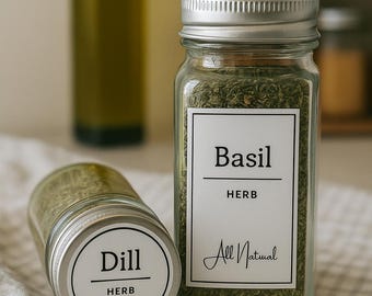 Printable Kitchen Spice Labels: Editable Template Bundle