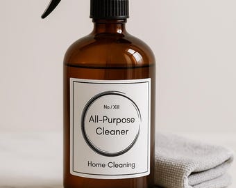 Printable Cleaning Labels: Minimalist Home Cleaning Label Set (Digital Download)