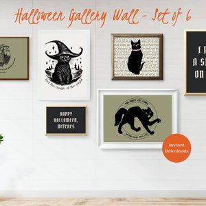 Halloween gallery set of 6 digital prints