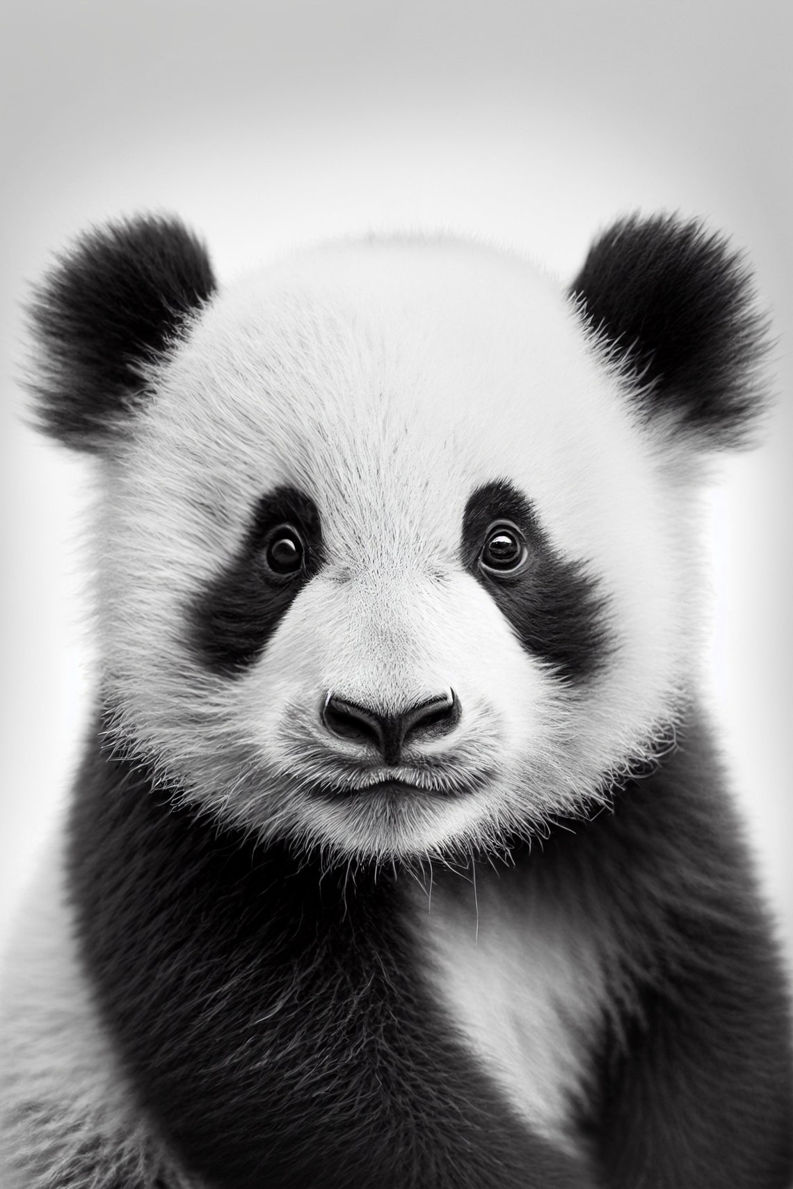 CUTE PANDA Photo Download, Panda Art, Panda Print, Printable Panda ...