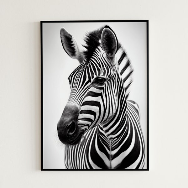 BEAUTIFUL ZEBRA photo download, Zebra Art, Zebra Print, Printable Zebra Poster, Zebra Decor, Animals, Cute Zebra