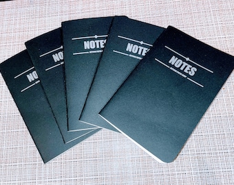 Pocket Notebook 5-Pack: Small Lined/Grid Memo Books (3.5"x5.5")