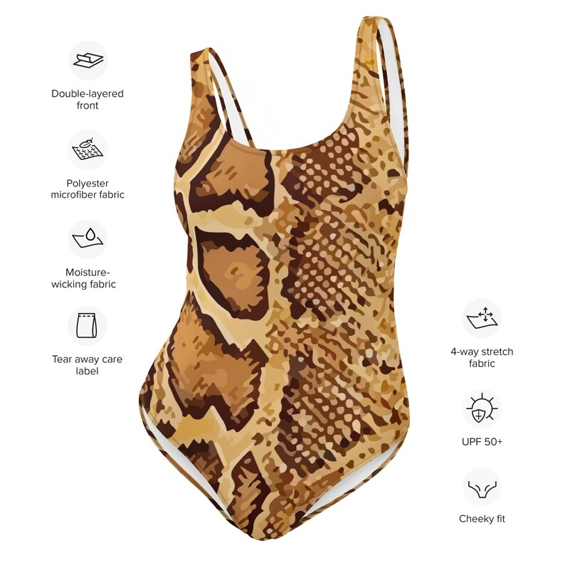 Short Sleeve Snake Pattern Swimsuit Cover-Up for Women