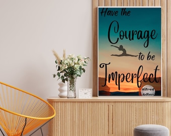 Arte mural con citas inspiradoras de Alfred Adler