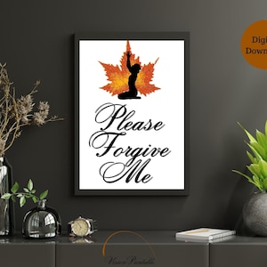 Ho&#39;oponopono Mantra Wall Art - Set of 4 Printable Posters for Healing, Forgiveness and Meditation