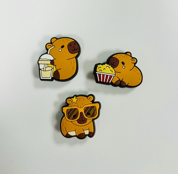 Capybara Croc Charms, Capybara, Trending, Shoe Charms, Fun Gift